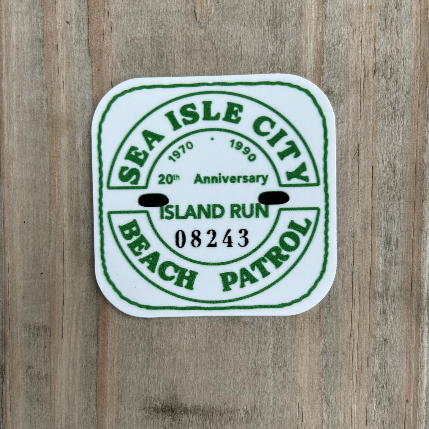 Sea Isle 1990 Beach Tag Sticker